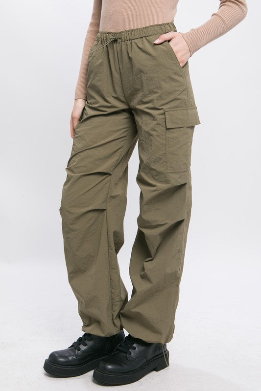 【PORTERNA】25SS★ PRTN) Parachute Cargo Two Way Trousers UFO Parachute Pants/Black 82955 – Thirteen Crosby