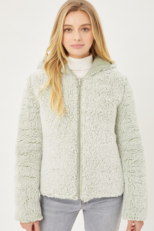 Reversible sales sherpa pullover