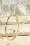 Hammered Metal Hoops