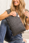Quilted Vegan Clutch