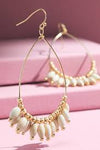 Wood Bead Drop Earrings