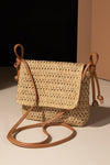 Woven Natural Crossbody Bag