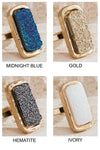 Glittering Druzy Ring