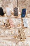 Glittering Druzy Ring