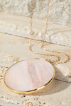 Brass & Semi-Precious stone Necklace