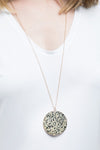 Brass & Semi-Precious stone Necklace
