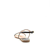 Strappy Black Patent Sandals