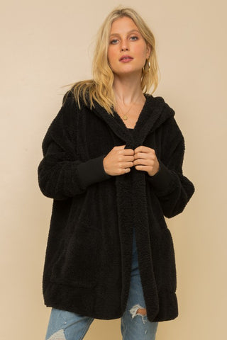 Faux Fur Hooded Jacket