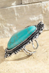 Natural Stone Cuff Ring