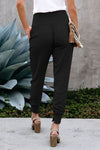 Pleated Banded Pants