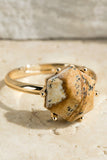 Faceted Natural Stone Ring