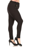 Plus Zipper Pocket Treggings