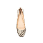 Snakeskin Print Ballet Flats