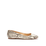 Snakeskin Print Ballet Flats