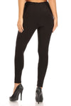 Boho Tie Skinny Pants-Black