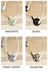 Semi-Precious Drop Dangles