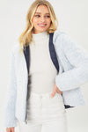 Reversible Sherpa Puffer Jacket-Black