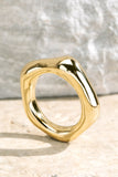 Brass Bold Pentagon Ring
