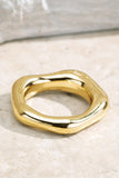 Brass Bold Pentagon Ring