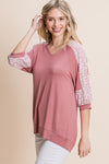 Mauve Tunic with Leopard Print