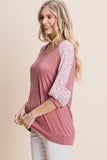 Mauve Tunic with Leopard Print