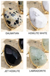 Semi-Precious Tear Drop Earrings