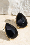 Semi-Precious Tear Drop Earrings