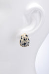 Semi-Precious Tear Drop Earrings