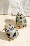 Semi-Precious Tear Drop Earrings