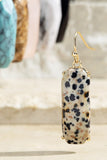 Semi-Precious Stone Dangle Drop Earrings