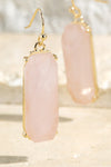 Semi-Precious Stone Dangle Drop Earrings