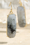 Semi-Precious Stone Dangle Drop Earrings