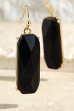 Semi-Precious Stone Dangle Drop Earrings