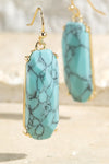 Semi-Precious Stone Dangle Drop Earrings