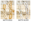 Metal Link Dangle Hoops