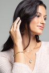 Stone and U Chain Bracelet