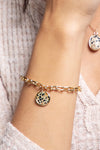 Stone and U Chain Bracelet