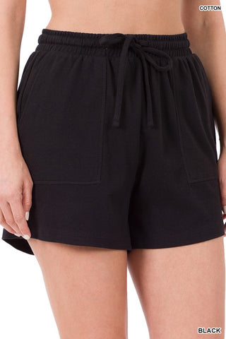 Drawstring Shorts With Pockets