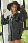 Fall 2022 Vintage Wash Black Shacket
