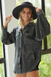 Fall 2022 Vintage Wash Black Shacket