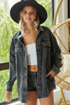 Fall 2022 Vintage Wash Black Shacket