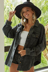 Fall 2022 Vintage Wash Black Shacket