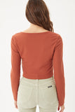 Button Front Knit Top