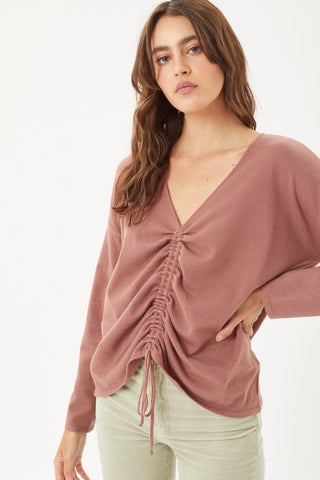 Drawstring Ruched Top