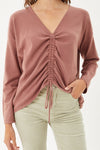 Drawstring Ruched Top