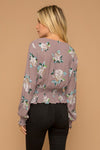 Flower Surplice Top