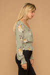 Flower Surplice Top