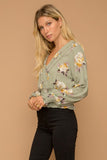 Flower Surplice Top