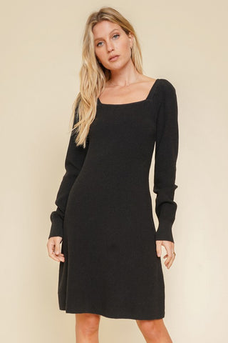 01 Fit & Flair Sweater Dress