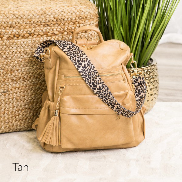 Madi Convertible Backpack-Tan – Loft 32 West